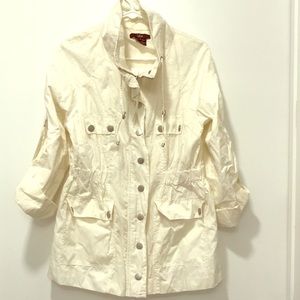 White Luii rain coat